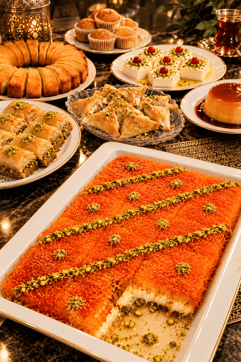 Luxury collection of authentic Arabic sweets