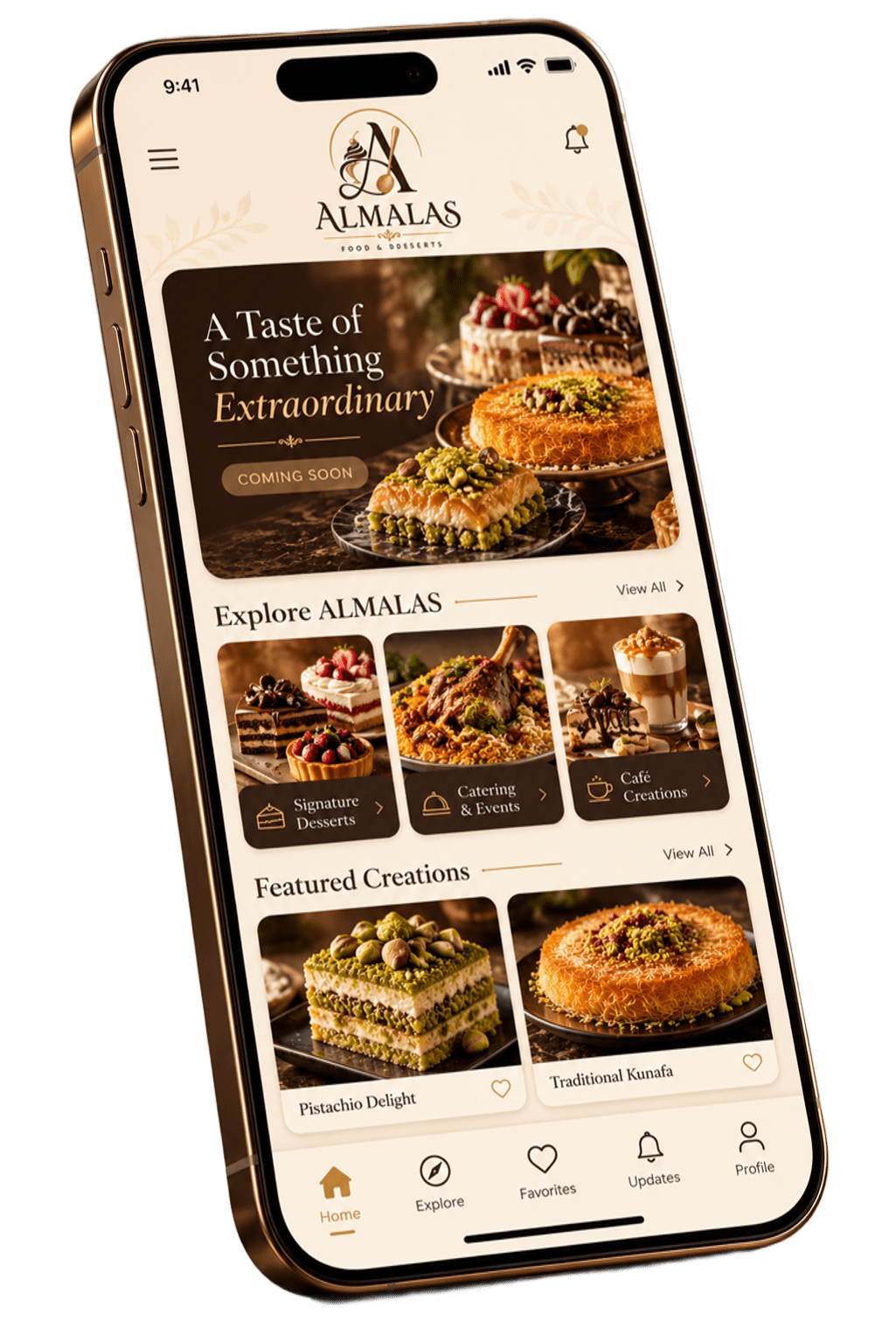 ALMALAS mobile app concept preview