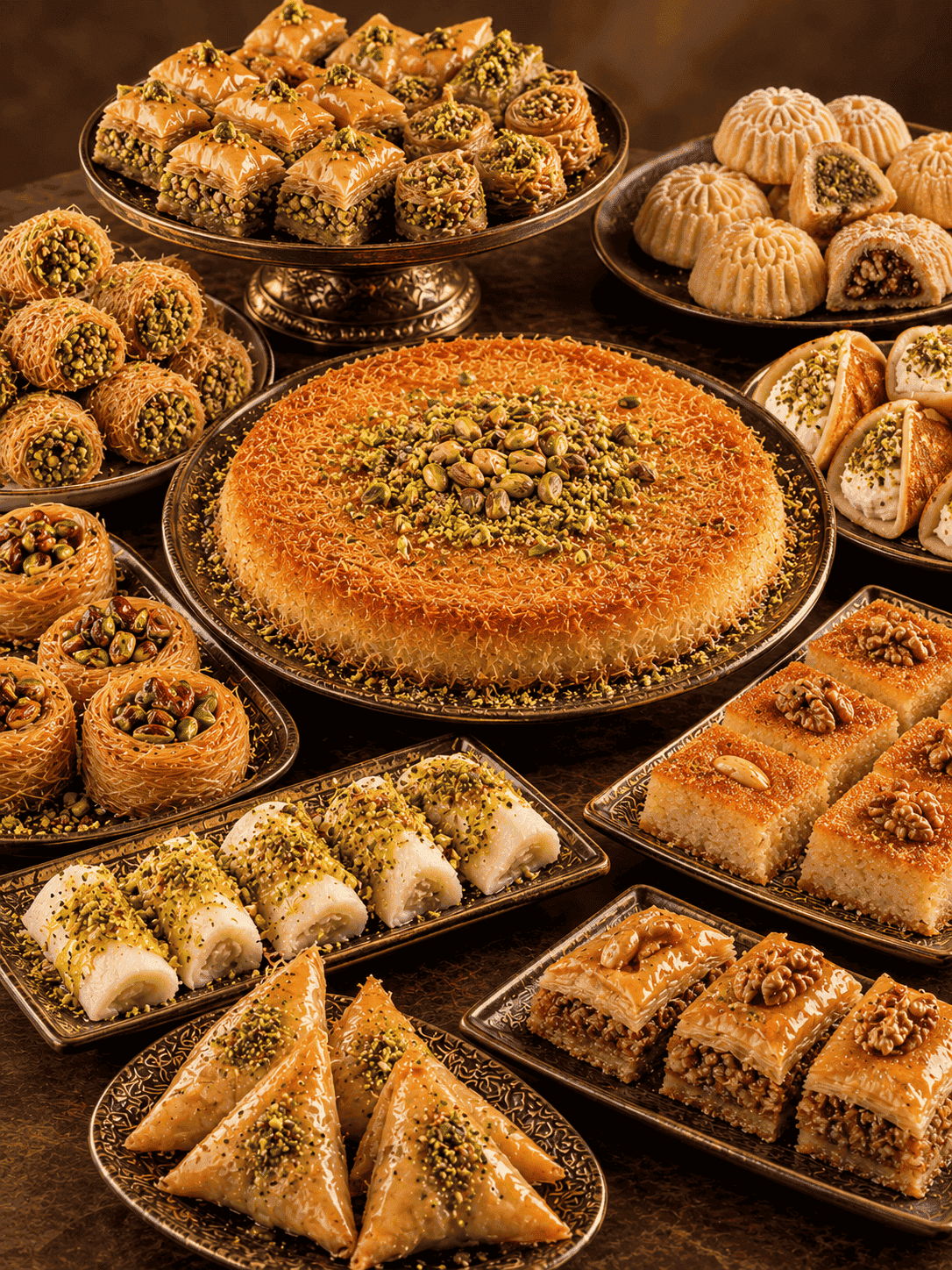 Luxury collection of authentic Arabic sweets